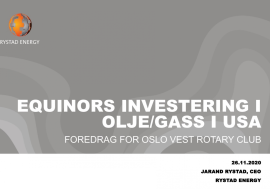 "Equinors store investering i olje/gass i USA"